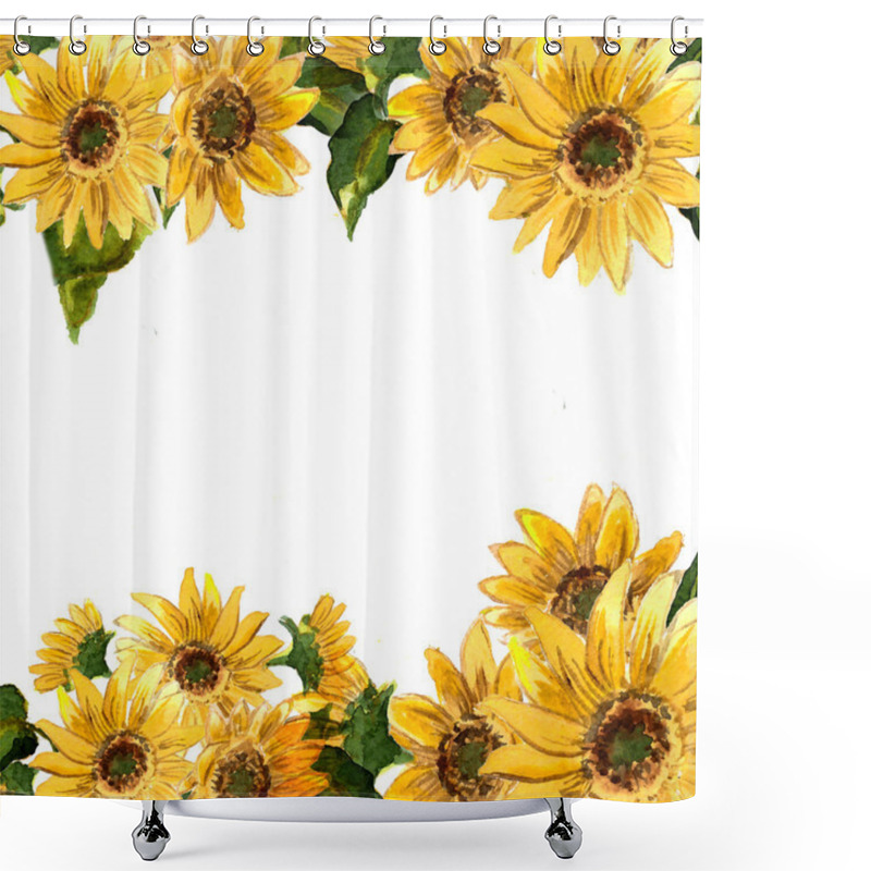 Personality  Pattern Of Blooming Sunflowers Shower Curtains