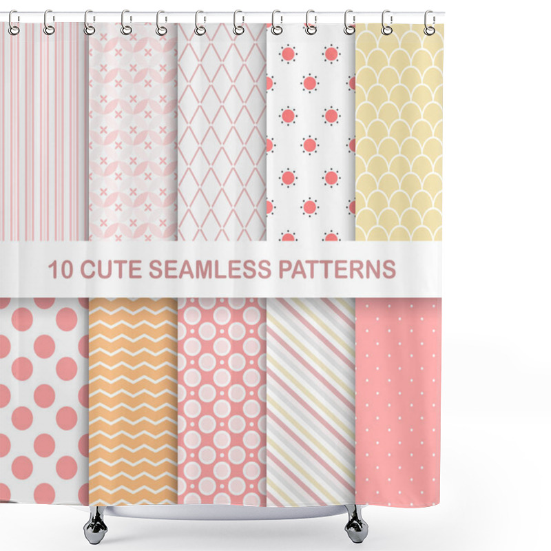 Personality  Cute Seamless Patterns Shower Curtains