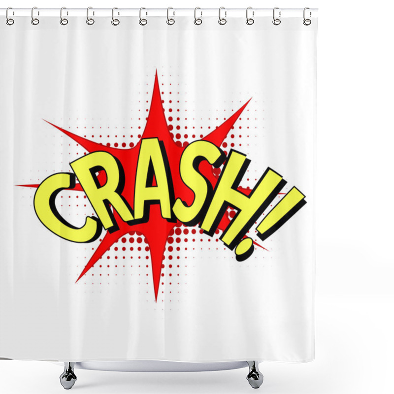 Personality  Crashing Sound Bubble Shower Curtains