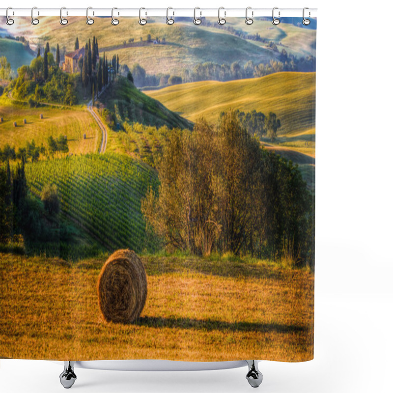 Personality  The Tuscan Landscape, Countryside Shower Curtains