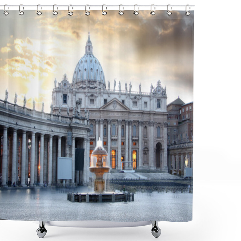 Personality  Basilica Di San Pietro, Vatican, Rome, Italy Shower Curtains