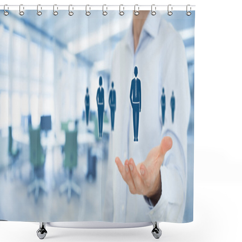 Personality  Human Resources And Customer Care Shower Curtains