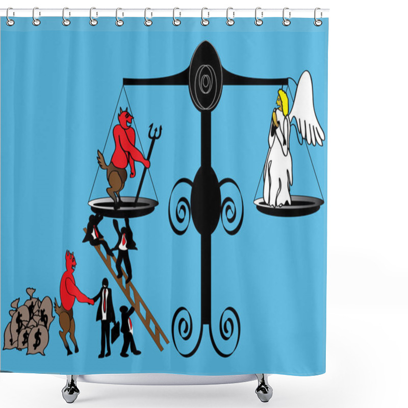 Personality  Corruption Shower Curtains