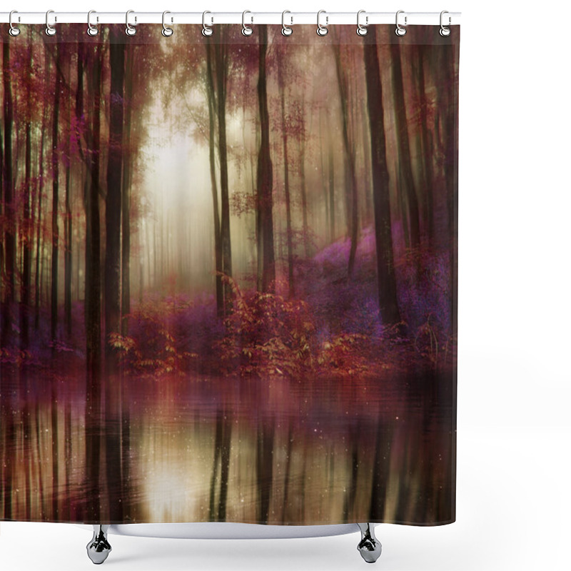 Personality  Fantasy Autumn Forest Shower Curtains