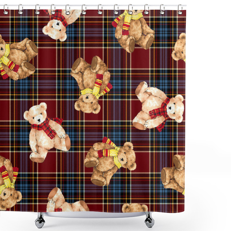 Personality  Pattern Of Bear Shower Curtains