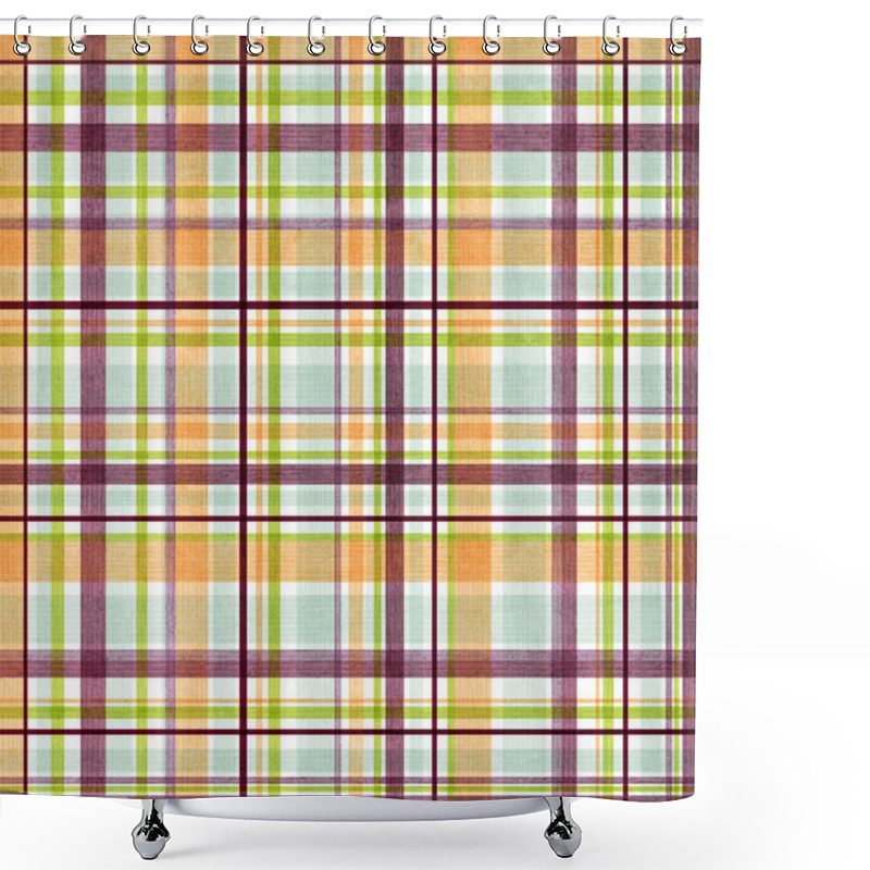 Personality  Seamless Plaid Pattern  Shower Curtains