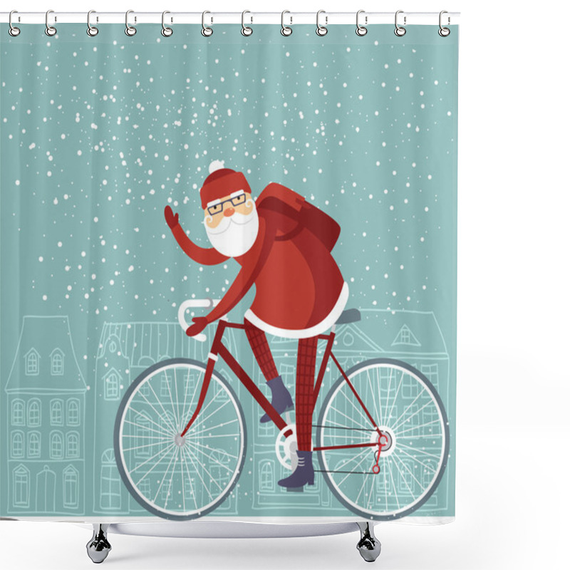 Personality  Trendy Santa Shower Curtains