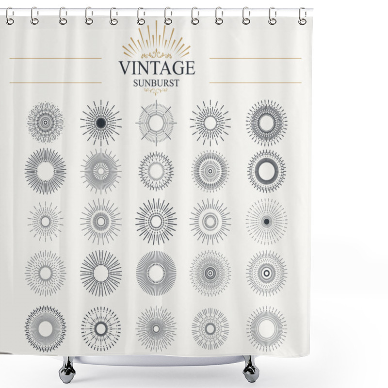 Personality  Sunburst Shower Curtains