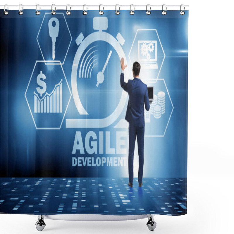 Personality  Concept Of Agile Software Development Shower Curtains