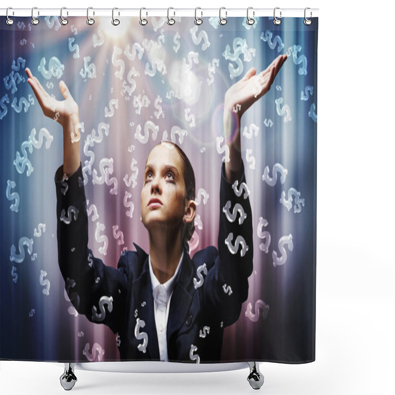 Personality  Dollar Concept Shower Curtains