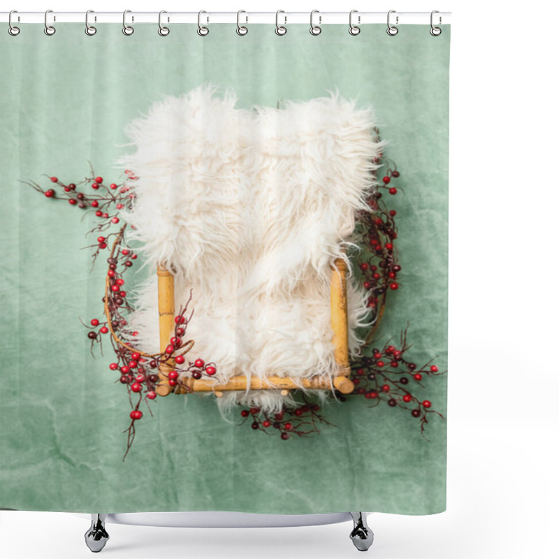 Personality  Digital Backdrop Or Background For Newborn Baby Photography, Newborn Photo Setup And Decorations, Christmas Or New Year Setups. High Quality Photo Shower Curtains