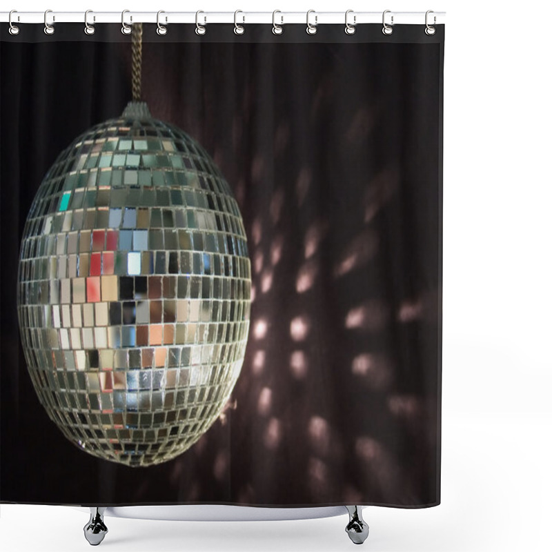 Personality  Shiny Disco Ball Reflections Shower Curtains