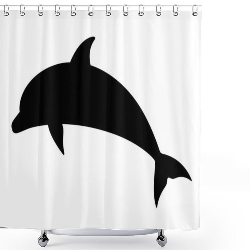 Personality  Dolphin Shower Curtains