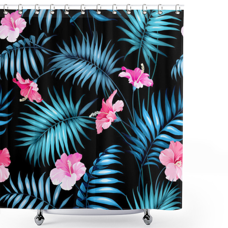 Personality  Tropical Flower. Shower Curtains