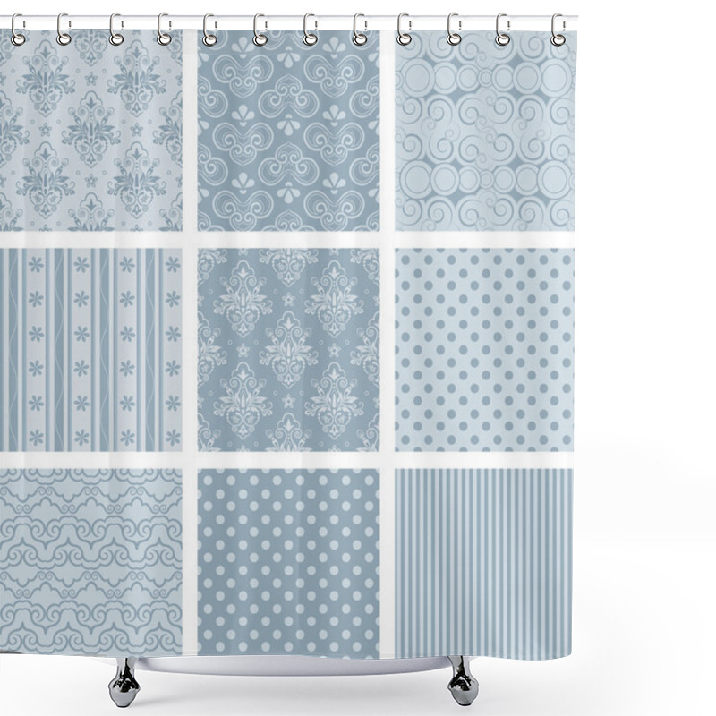 Personality  Vector Scrapbook Set Shower Curtains