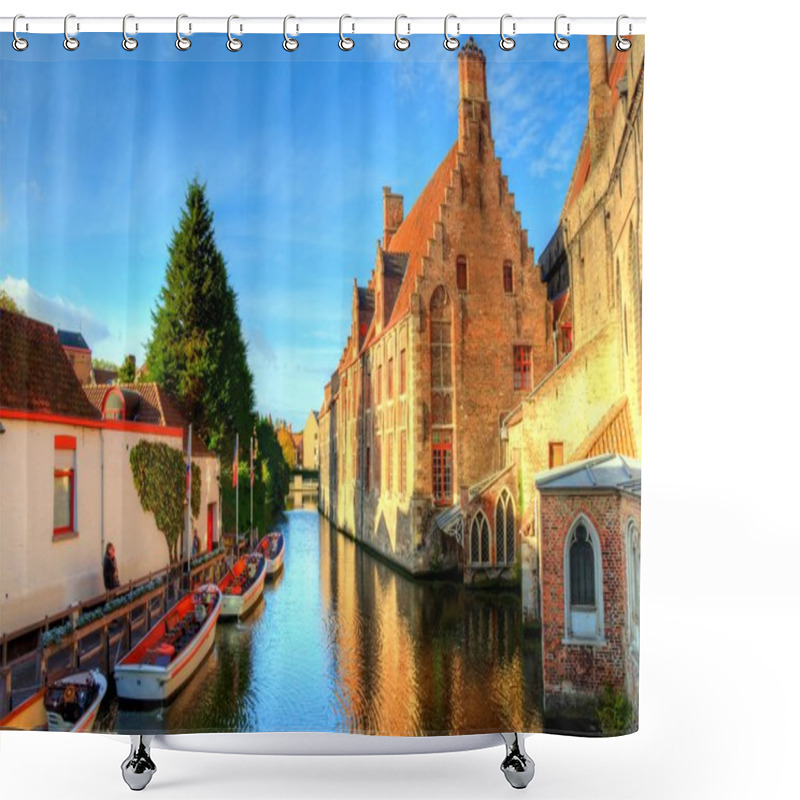 Personality  Autumn In Bruges, Belgium Shower Curtains