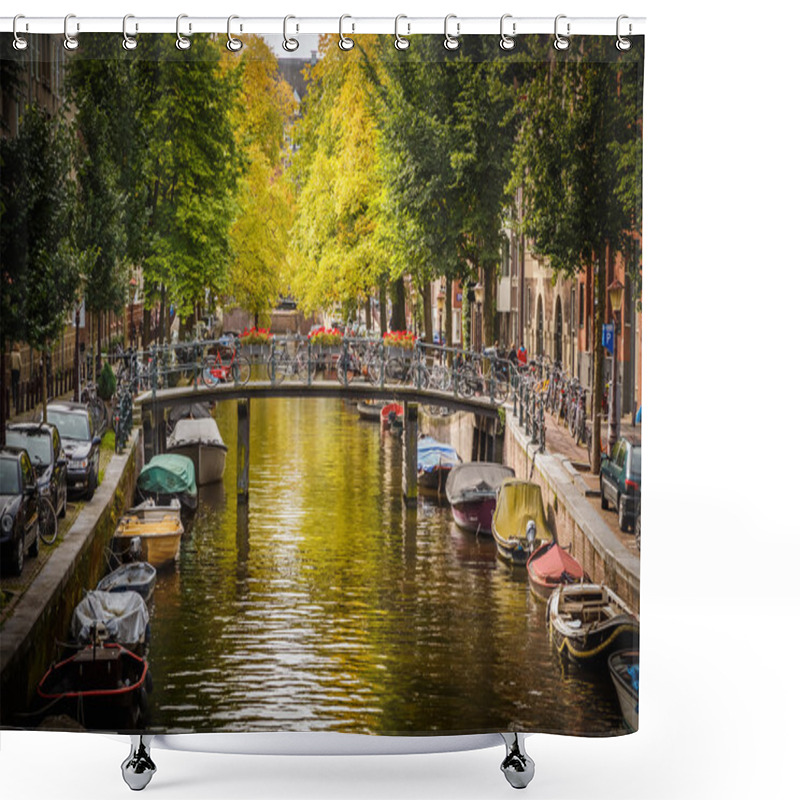 Personality  Canal In Amsterdam Shower Curtains