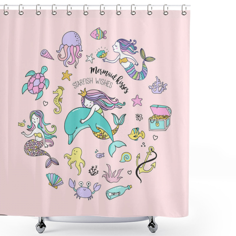 Personality  Under The Sea Elements Design Shower Curtains