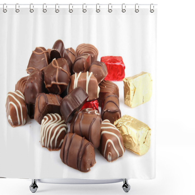 Personality  Assorted Fine Chocolates Shower Curtains