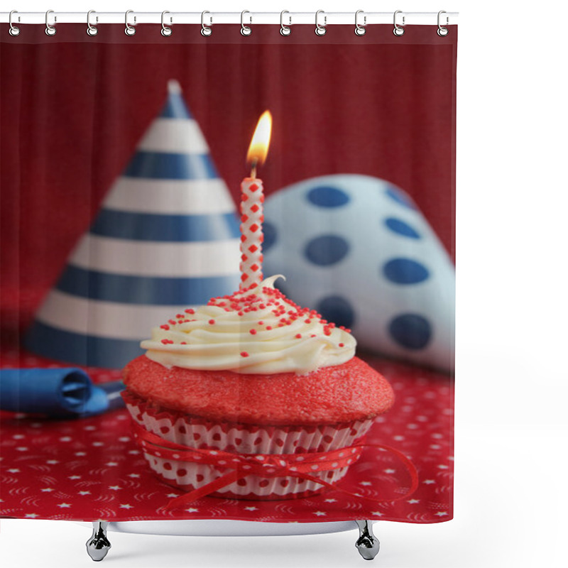 Personality  Red Velvet Cupcake Shower Curtains