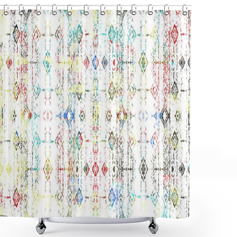 Personality  Carpet And Rugs Textile Design With Grunge And Distressed Texture Repeat Pattern  Shower Curtains