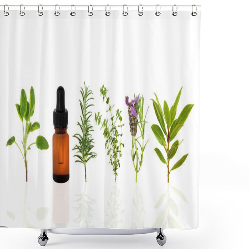 Personality  Healthy Herbs Shower Curtains