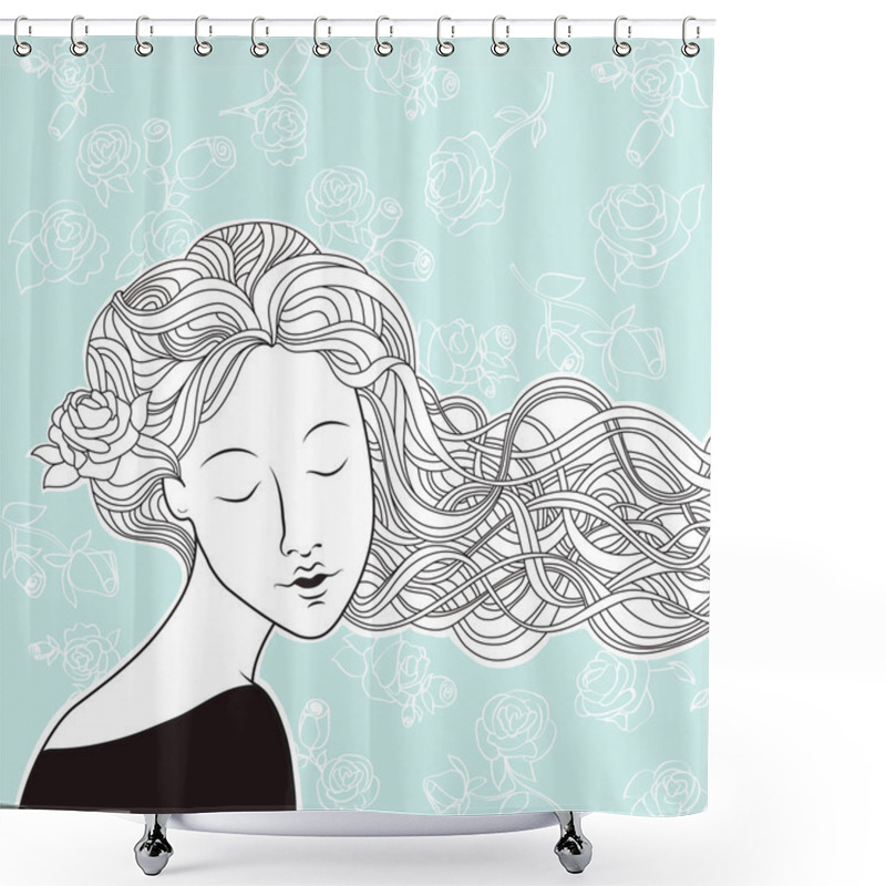 Personality  Working Zone Of Creative Person Shower Curtains