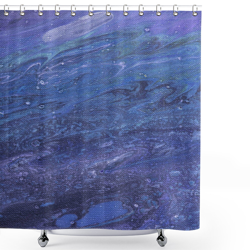 Personality  Art Purple Background With Acrylic Paint   Shower Curtains