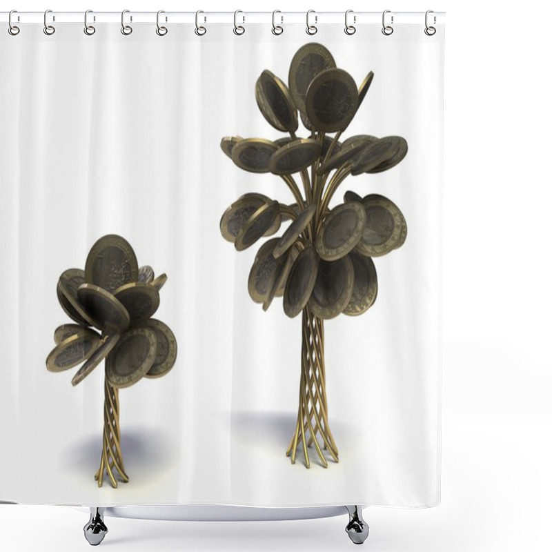 Personality  Money Tree Shower Curtains