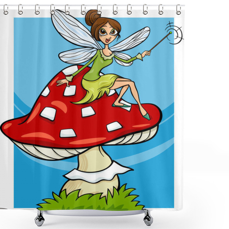 Personality  Elf Fairy Fantasy Cartoon Illustration Shower Curtains