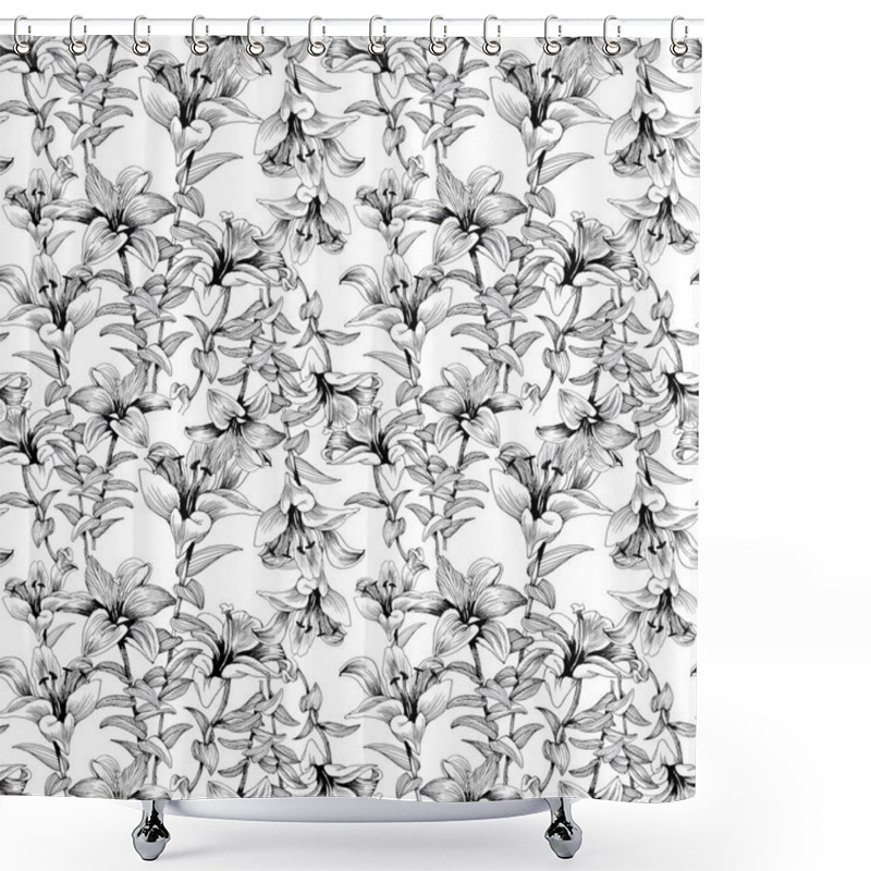 Personality  Summer Garden Blooming Flowers Shower Curtains