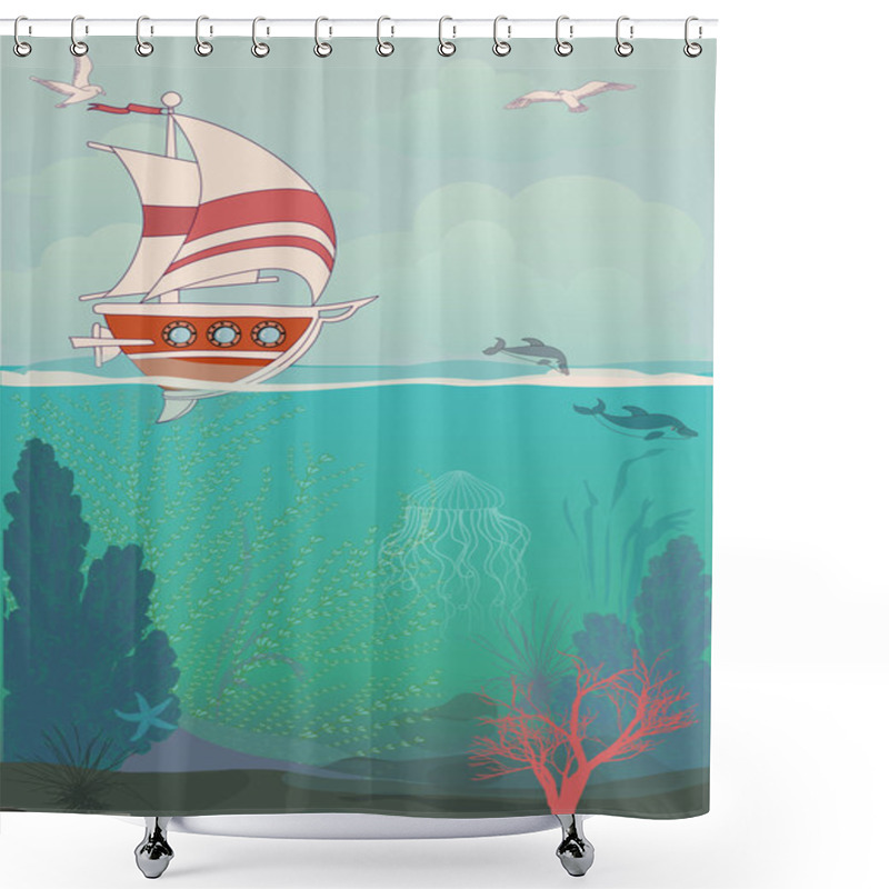 Personality  Sailing Poster - Summer Holidays Poster Shower Curtains