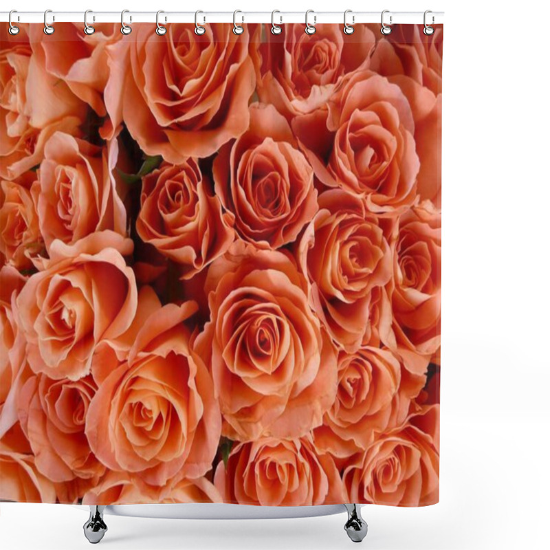 Personality  Red Roses, Flowers Petals  Shower Curtains