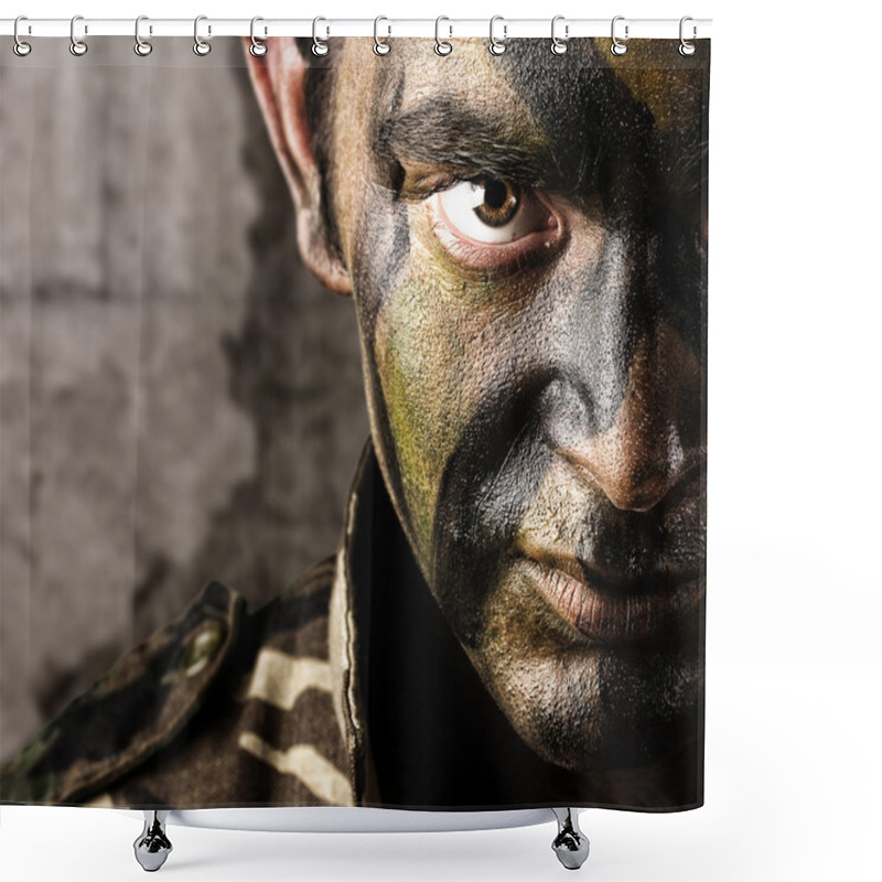 Personality  Young Soldier Shower Curtains