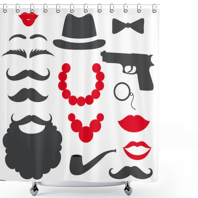 Personality  Mafia Props Set. Shower Curtains