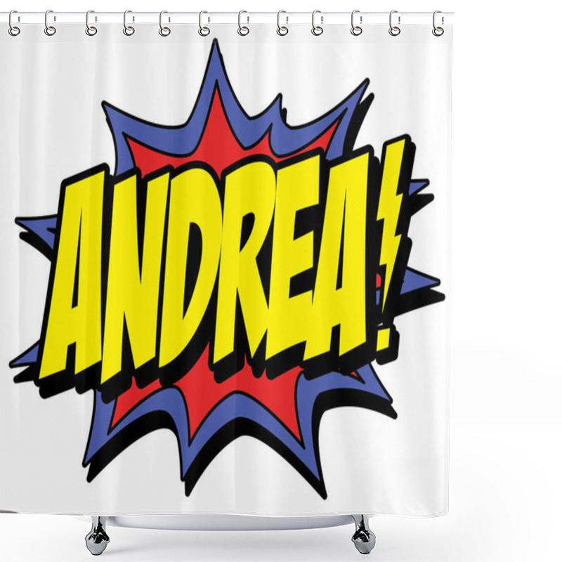 Personality  Comic Explosion Andrea Shower Curtains