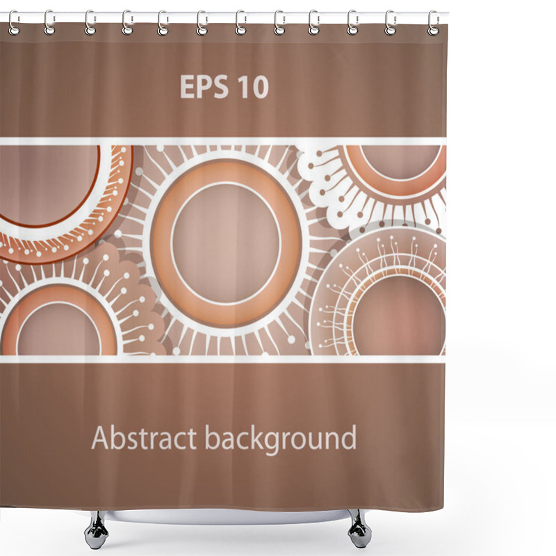 Personality  Abstract Background. Vector Design Shower Curtains