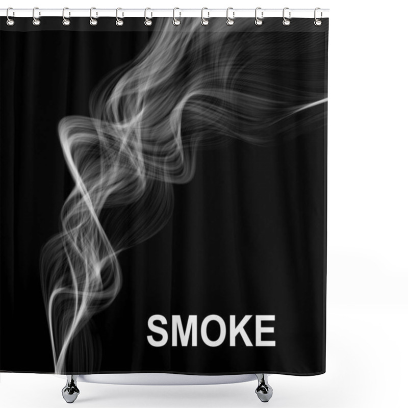 Personality  Vector Smoke Background. Shower Curtains