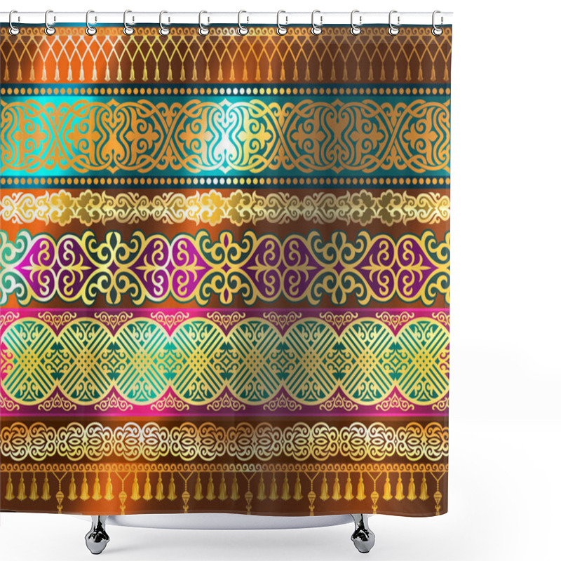 Personality  Tumar, Symbol Saukele, Shanyrak, Kazakh Ornaments, Kazakh Gold, Precious Stones, Jewelry Art, Screen Saver For Your Desktop, The Tradition Of Kazakh Epos Kazakhstan, A Gift For The Bride, Gergiev Bride Bracelet, Crown Jewel, The Kazakh People  Shower Curtains