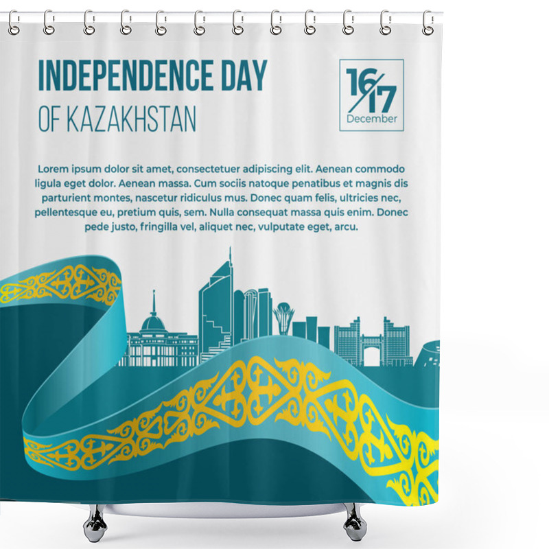 Personality  Kazakhstan, Independence Day, National Holyday Shower Curtains