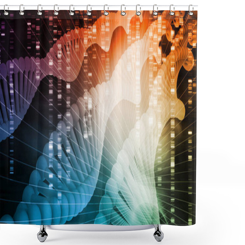 Personality  Genetic Code Shower Curtains