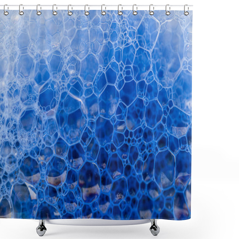 Personality  Geometric Cells Formed By Soap Bubbles And Water, For Background Or Texture Stock Photo Stock Photo Shower Curtains