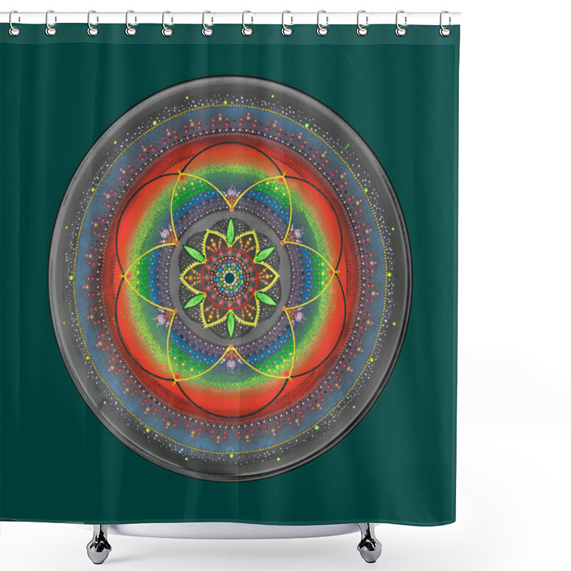 Personality  Beautiful Hand Painted Mandala   Shower Curtains