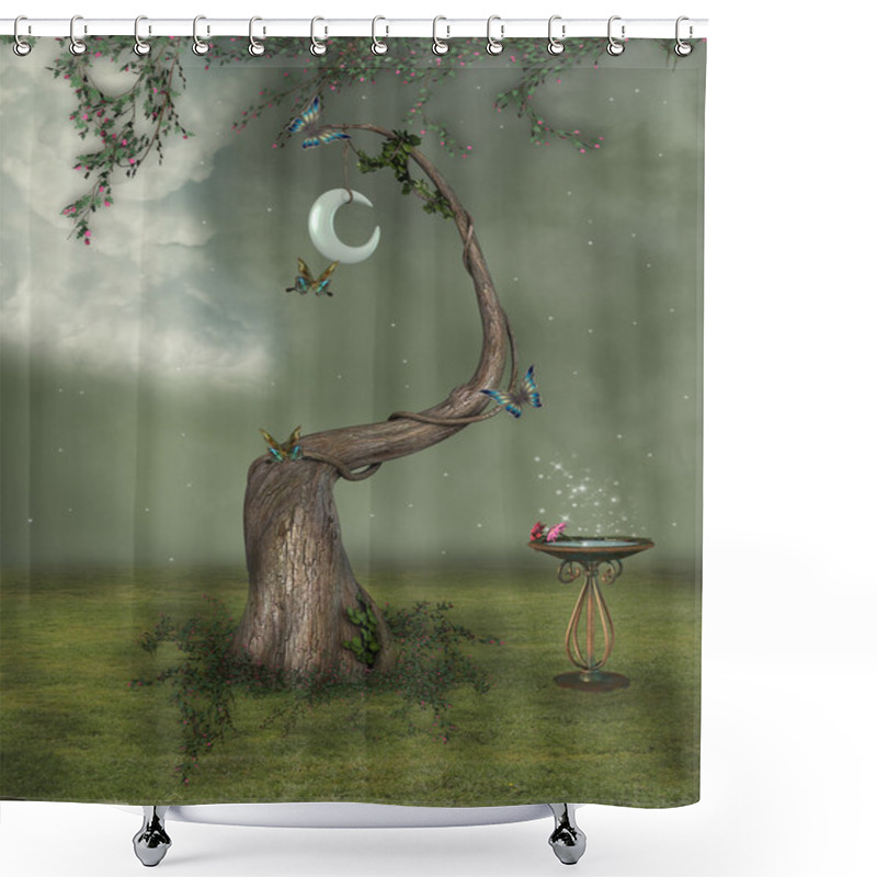 Personality  Fantasy Landscape Shower Curtains