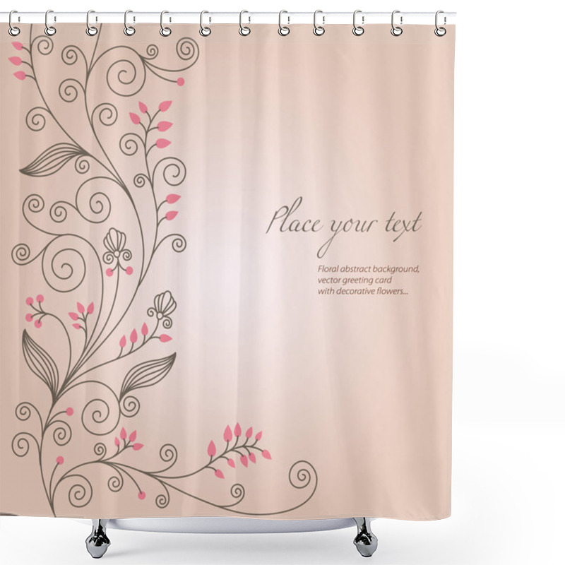 Personality  Floral Background Shower Curtains