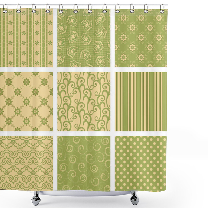 Personality  Vector Scrapbook Set Shower Curtains