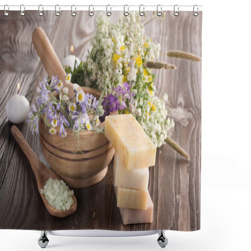 Personality  Natural Herbal Spa Products. Handmade Soap Shower Curtains