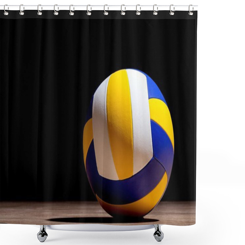 Personality  Volleyball Object On Background Shower Curtains