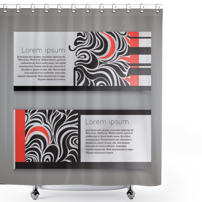 Personality  Template For Business Card Shower Curtains