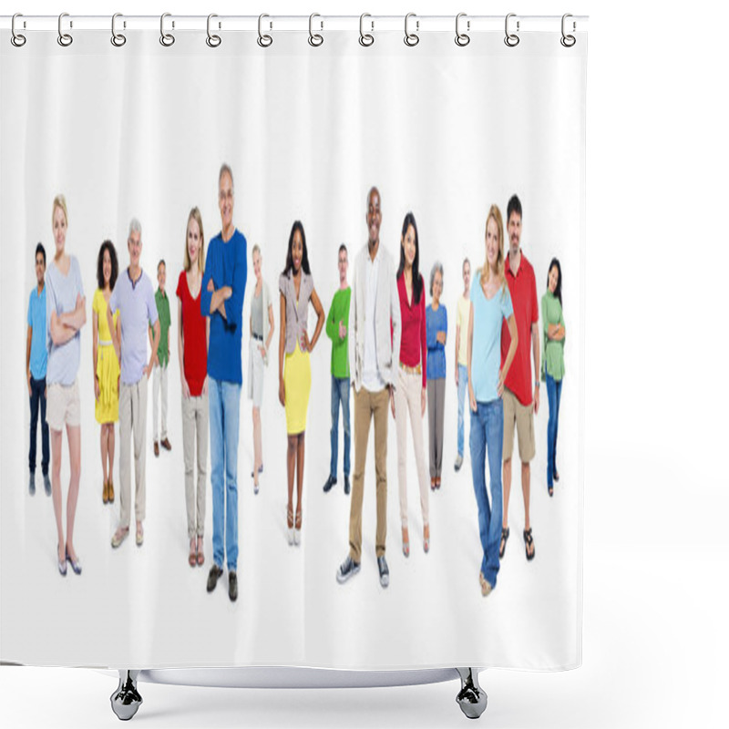 Personality  Large Group Of People Shower Curtains